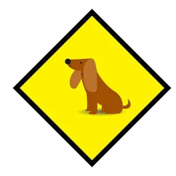 Dog on board Stock Illustration