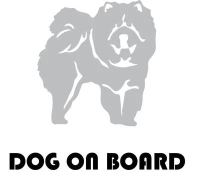 Dog On Board Vector File Sticker Stock Illustration