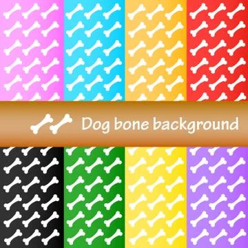 Dog bone background Stock Illustration
