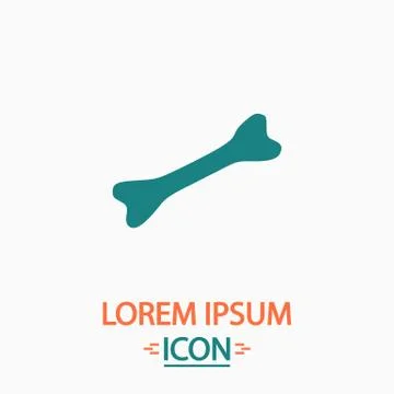 Dog bone computer symbol Stock Illustration