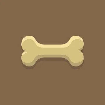 Dog Bone Cookie Stock Illustration