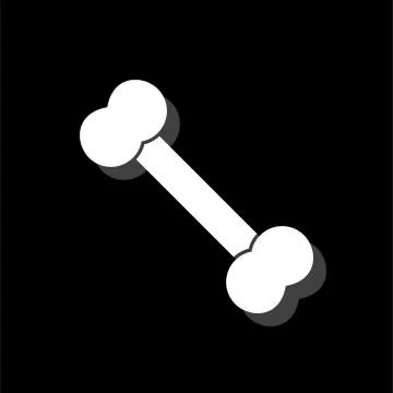 Dog Bone icon flat Stock Illustration