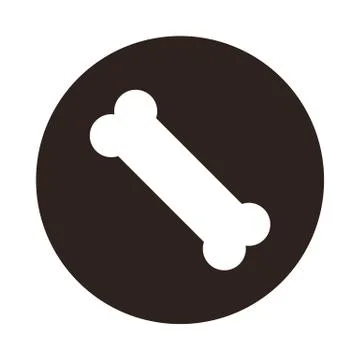 Dog bone icon Stock Illustration