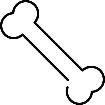 Dog bone icon. Stock Illustration