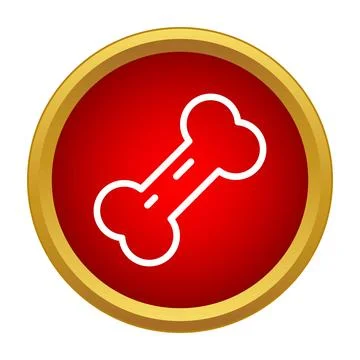 Dog bone icon representing pet food and care Stock-Illustration