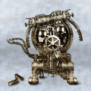 Dog with bone Stock Illustration