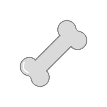 Dog bone line icon. Stock Illustration