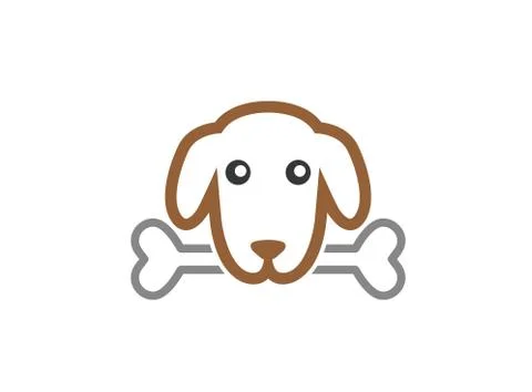 Dog Bone Logo Stock Illustration