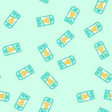 Dog bone pet home vector seamless pattern Illustrazione stock