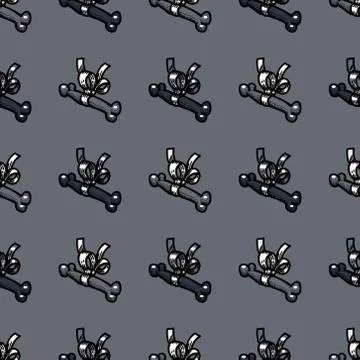 Dog bone present seamless pattern Illustrazione stock