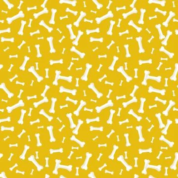 Dog bone Seamless, anilams pattern, vector illustration Stock Illustration