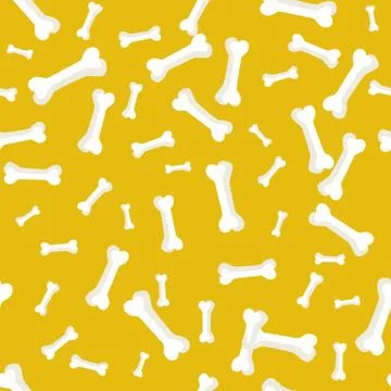 Dog bone Seamless, anilams pattern, vector illustration Illustrazione stock
