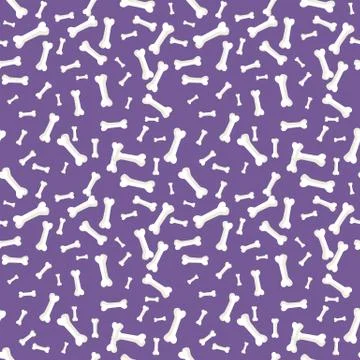 Dog bone Seamless, anilams pattern, vector illustration Illustrazione stock