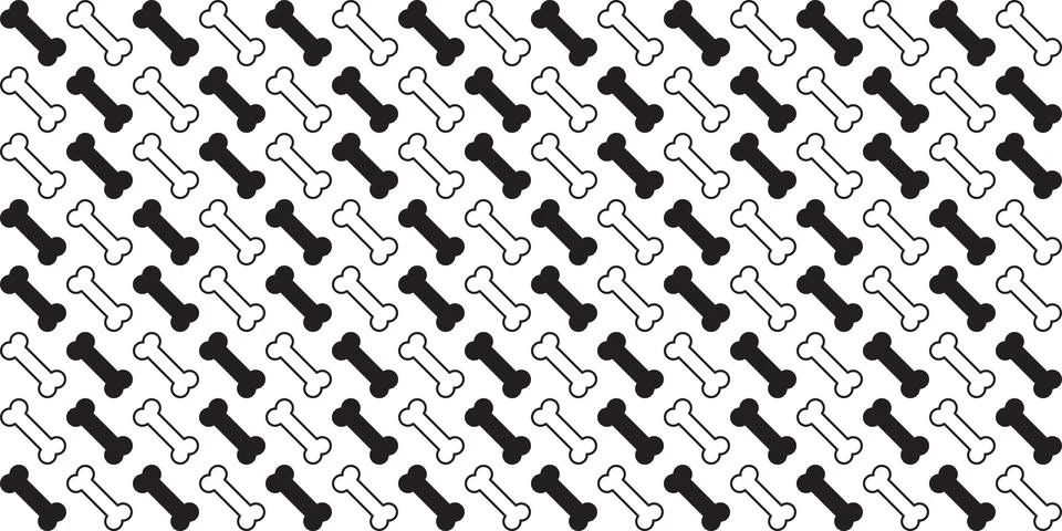 Dog Bone Seamless pattern vector isolated background wallpaper Illustrazione stock