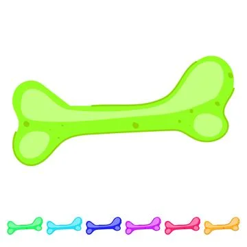 Dog bone toy representing pet products graphic Stockillustratie