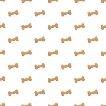 Dog bone treats pattern for pet snack background イラスト素材