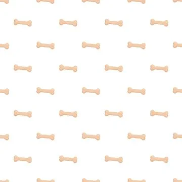 Dog bone treats pattern repeating seamless background Stock Illustration
