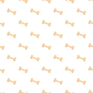 Dog bone treats pattern repeating on white background イラスト素材
