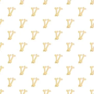 Dog bone treats seamless pattern on white background Illustrazione stock