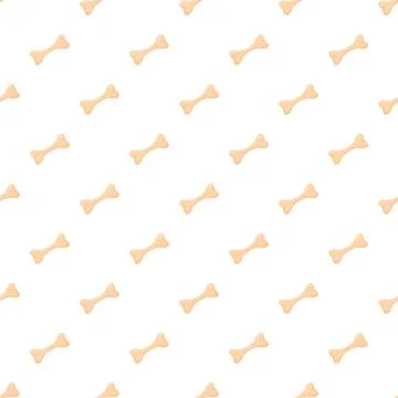 Dog bone treats seamless pattern on white background Stock Illustration