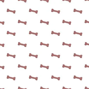 Dog bone treats seamless pattern creating background texture Stock Illustration