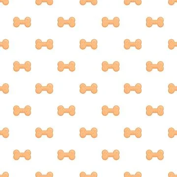 Dog bone treats seamless pattern for pet food background Stock Illustration