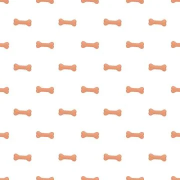 Dog bone treats seamless pattern repeating background Stock Illustration