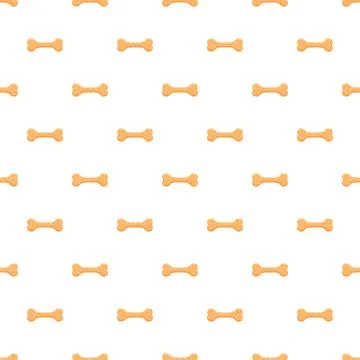 Dog bone treats seamless pattern on white background イラスト素材