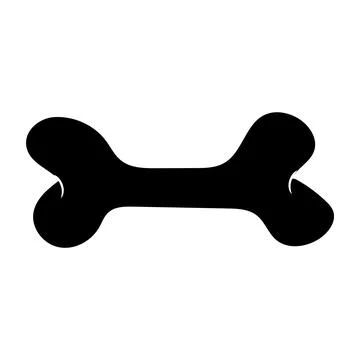 Dog bone vector icon. Cartoon dog icon Flat Desig Stock Illustration