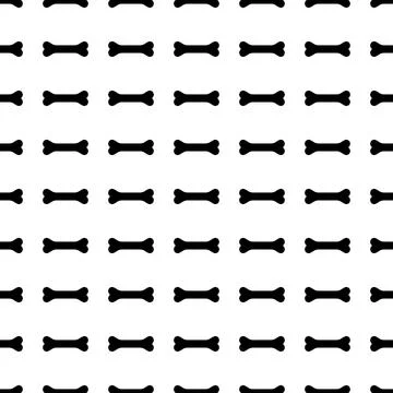 Dog bone vector pattern seamless in white background Stock Illustration