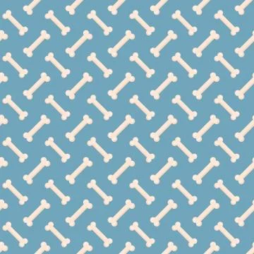 Dog bones seamless pattern. Bone endless background, a repeating texture. New Stock Illustration