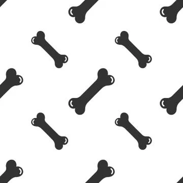 Dog bones seamless pattern vector illustration. Stock Illustration