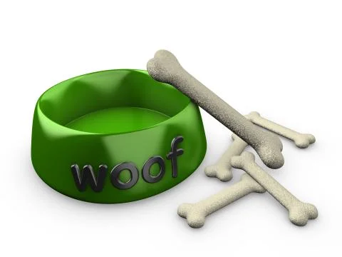 Dog bowl Stock Illustration