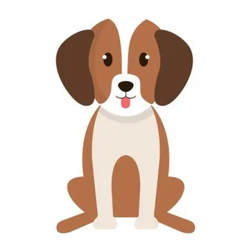 Dog bred pet friendly Stock Illustration