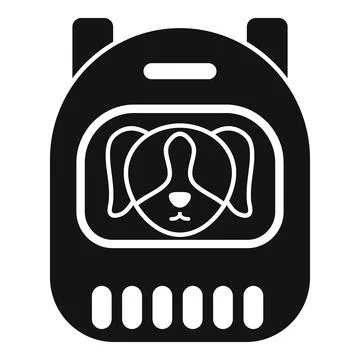 Dog carrier backpack for safe and comfortable pet travel Stock Illustration