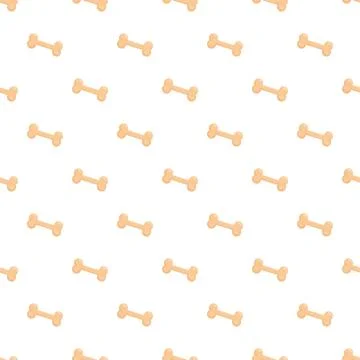 Dog cartoon bone pattern seamless background illustration 스톡 일러스트