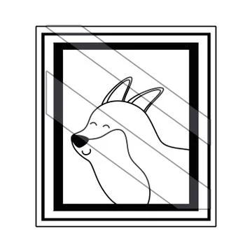 Dog cartoon design vector illustrator Illustrazione stock