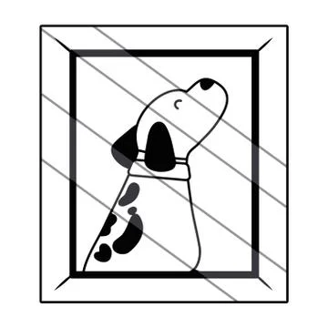 Dog cartoon design vector illustrator Illustrazione stock