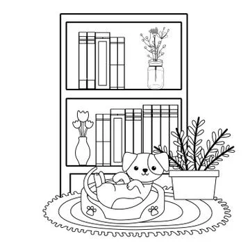 Dog cartoon design vector illustrator Stock Illustration