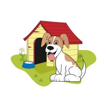 Dog cartoon Stock Illustration