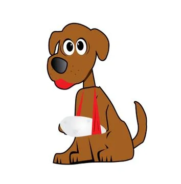 Dog cartoon illustration Stock Illustration