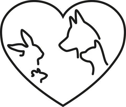 Dog, Cat, Mouse, Rabbit, Veterinary, Logo Stock Illustration