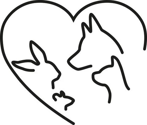 Dog, Cat, Mouse, Rabbit, Veterinary, Logo Stock Illustration