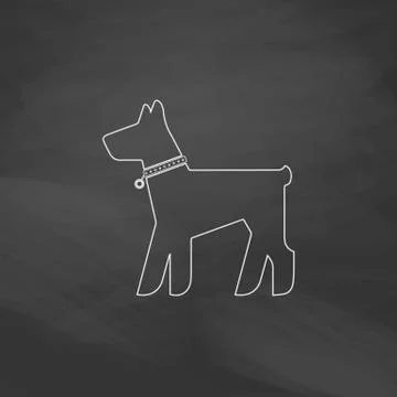 Dog computer symbol Illustrazione stock