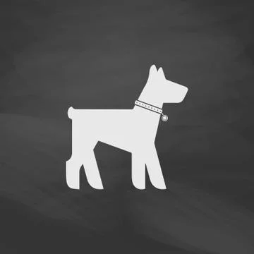 Dog computer symbol Illustrazione stock