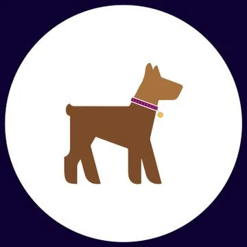 Dog computer symbol Illustrazione stock