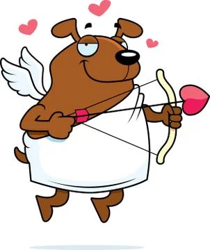 Dog Cupid Stock Illustration