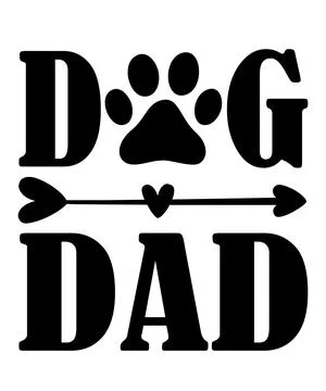 Dog Dad Stock Illustration