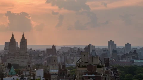 Dog Days of August Sunset Timelapse Short Stock Footage 147004868