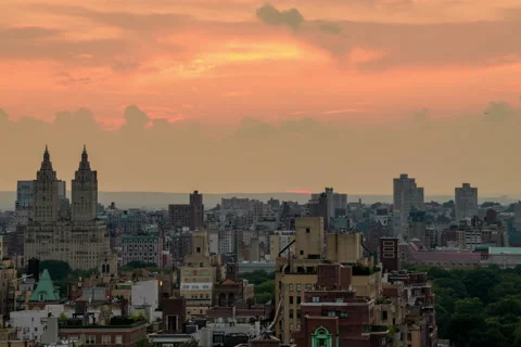Dog Days of August Sunset Timelapse (2 of 3) Stock Footage 147005592